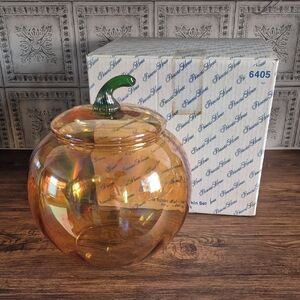 Princess House Crystal Lidded Pumpkin